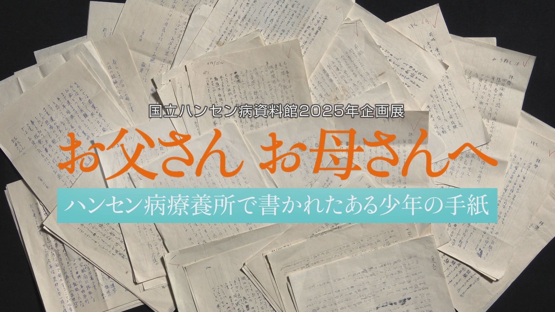動画 お父さんお母さんへ ハンセン病療養所で書かれたある少年の手紙